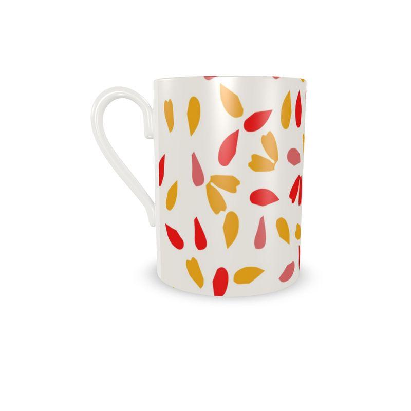 Spring Petals Designer China Cup and Saucer - Miniaday Designs, LLC.