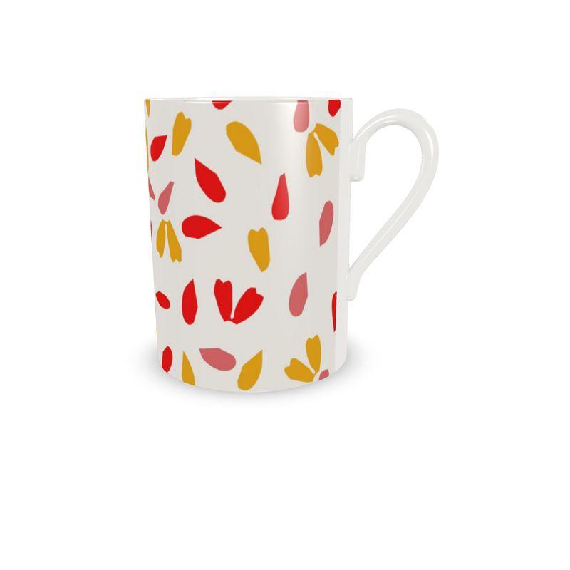 Spring Petals Designer China Cup and Saucer - Miniaday Designs, LLC.
