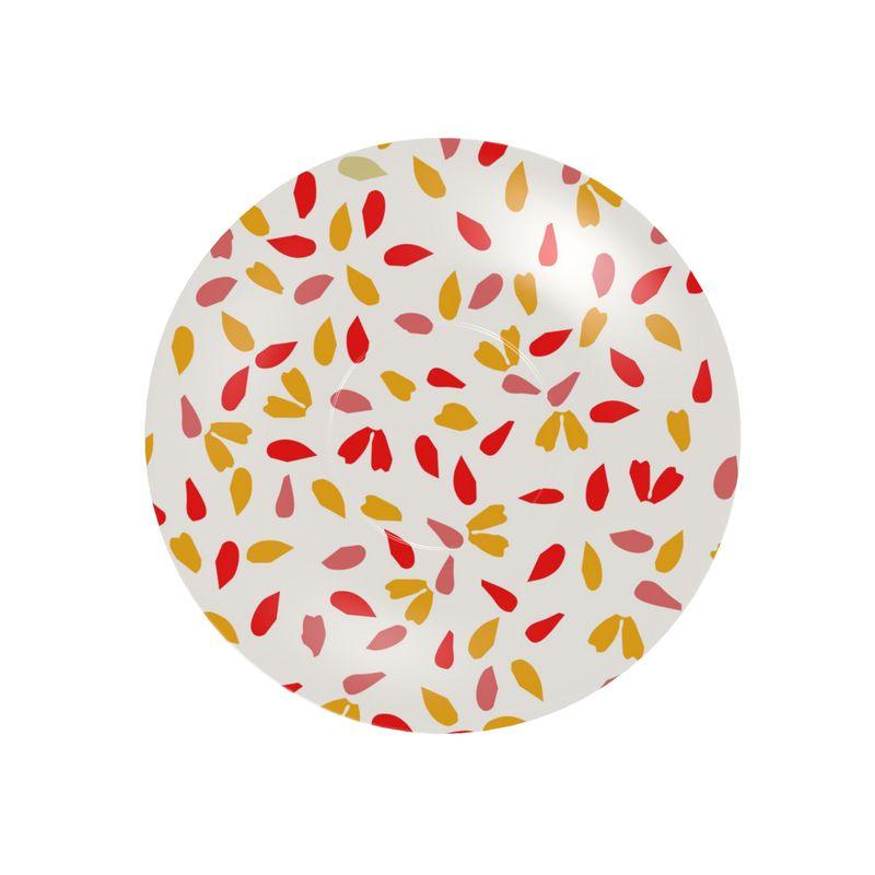 Spring Petals Designer China Cup and Saucer - Miniaday Designs, LLC.