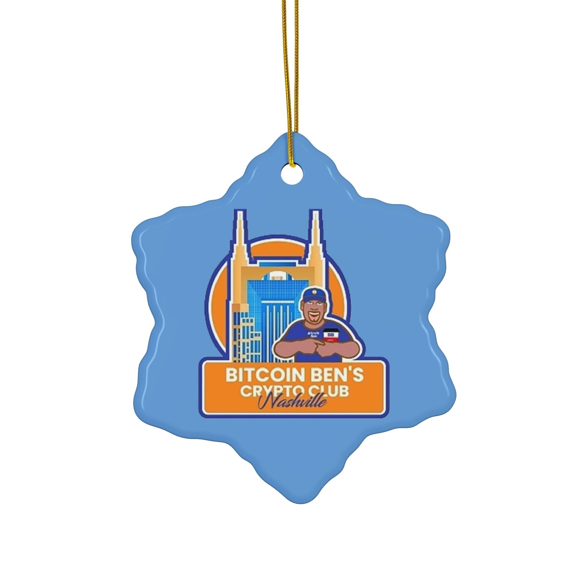 BBCC Nashville Ceramic Ornament (1 Ornament) - Miniaday Designs, LLC.