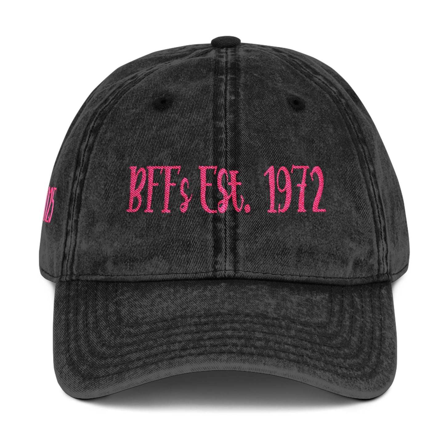 BFF 4.5" x 1.6" Length and Height Haystack 2025 Vintage Cap (Embroidery)