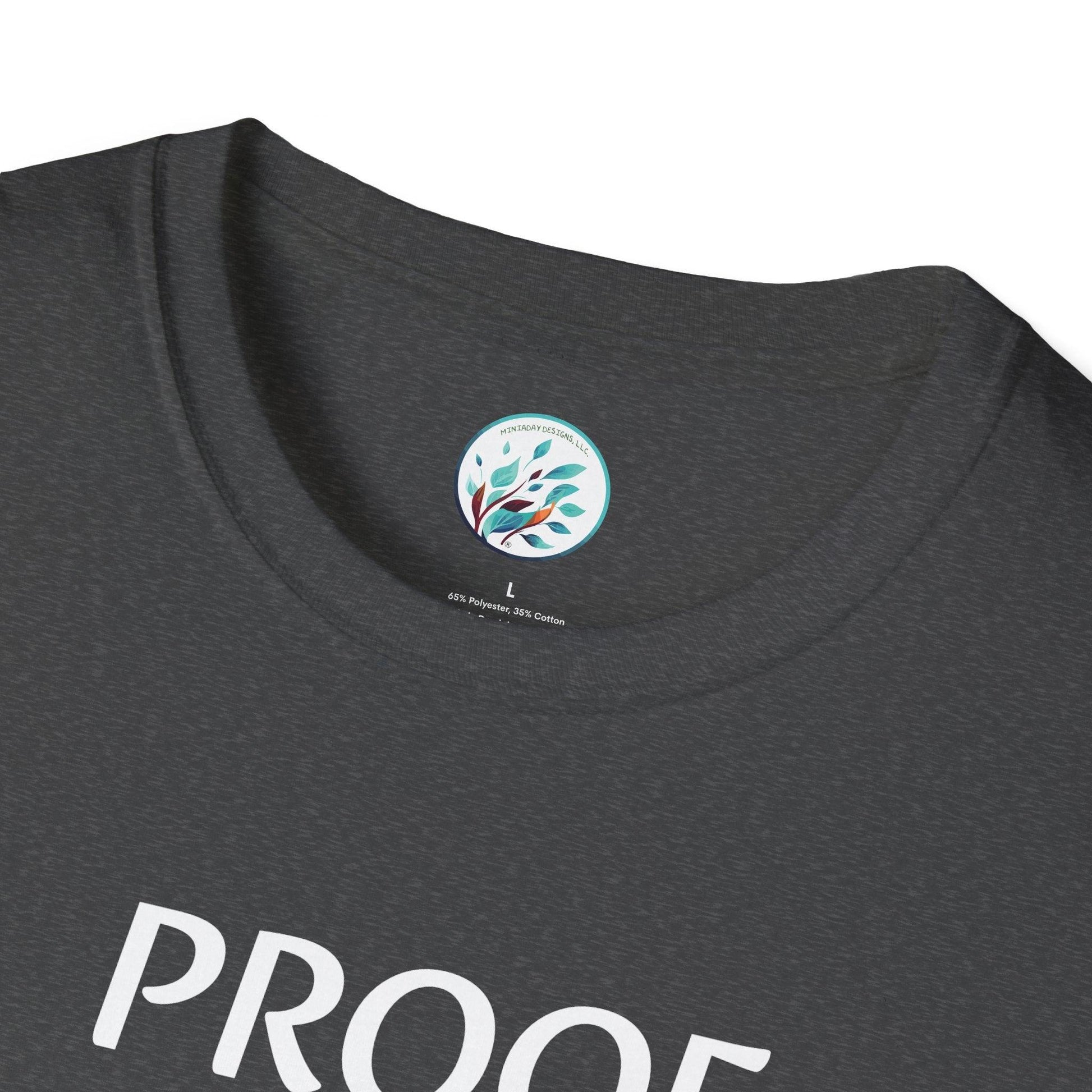 Bitcoin Ben Proof is an Illusion Unisex Softstyle T-Shirt - Miniaday Designs, LLC.