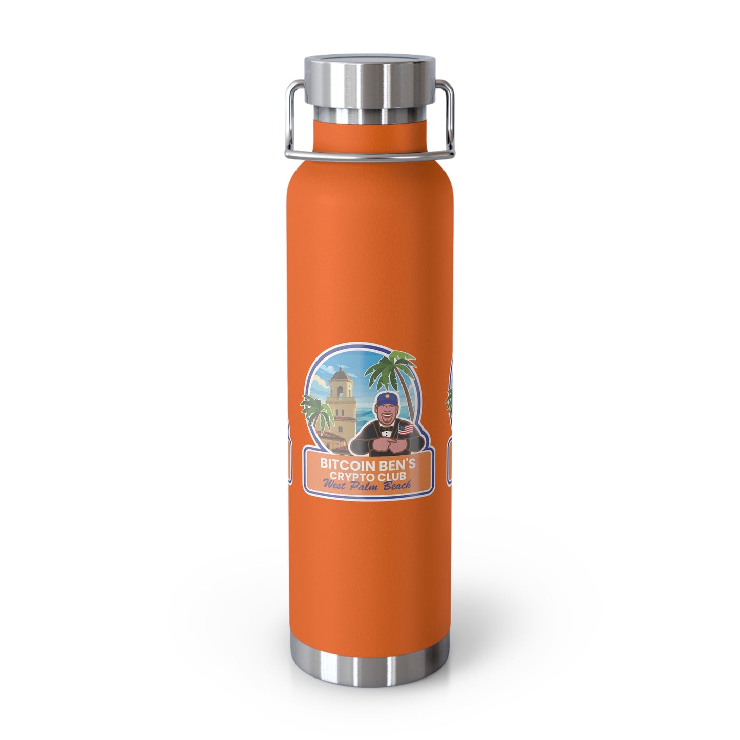 BBCC West Palm Beach Club Copper Vacuum Insulated Bottle, 22oz