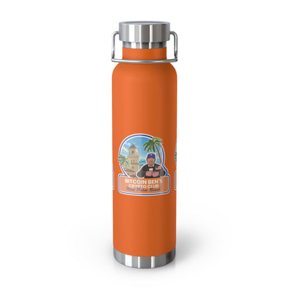 BBCC West Palm Beach Club Copper Vacuum Insulated Bottle, 22oz