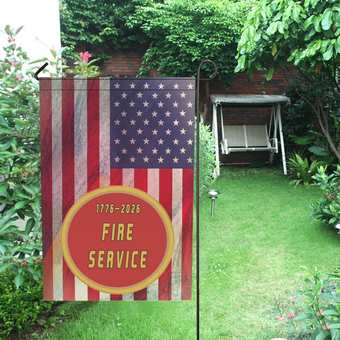 America 250 Garden Flag | Honoring Those Who Serve & Protect