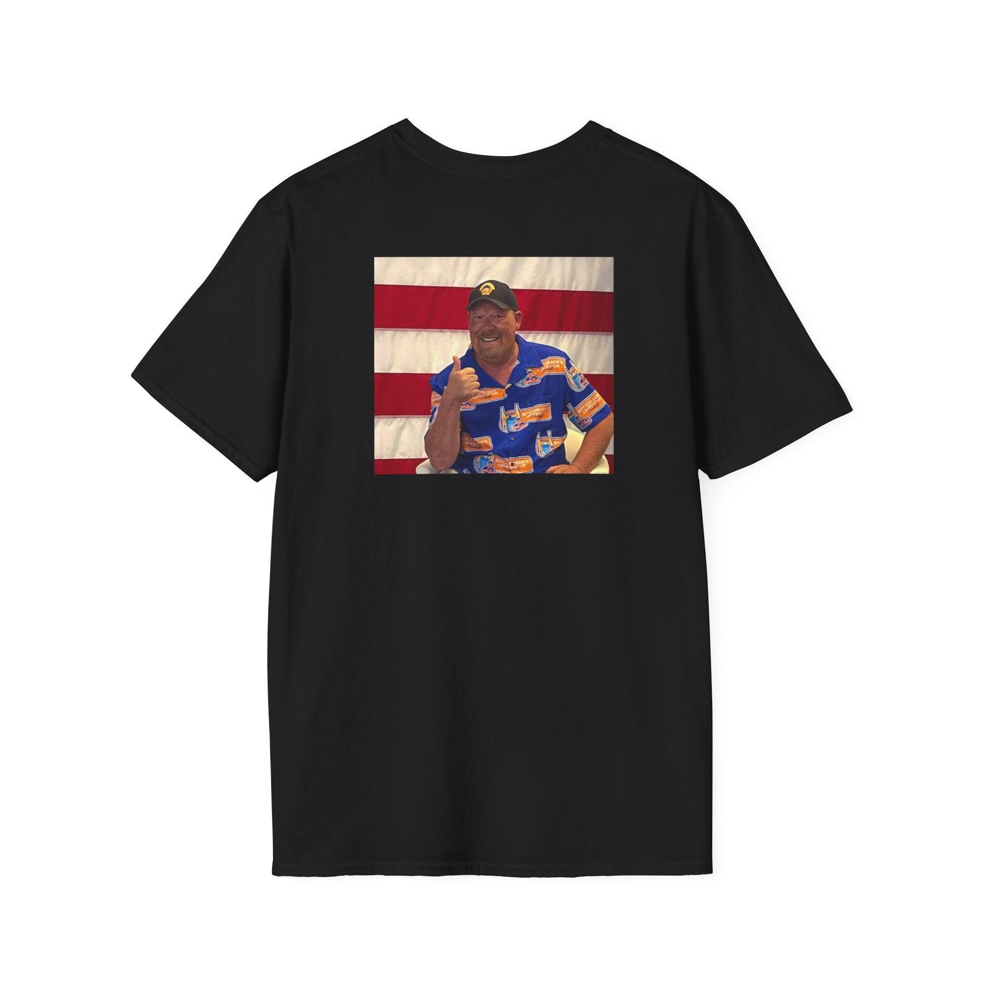 Bitcoin Ben Proof is an Illusion Unisex Softstyle T-Shirt - Miniaday Designs, LLC.