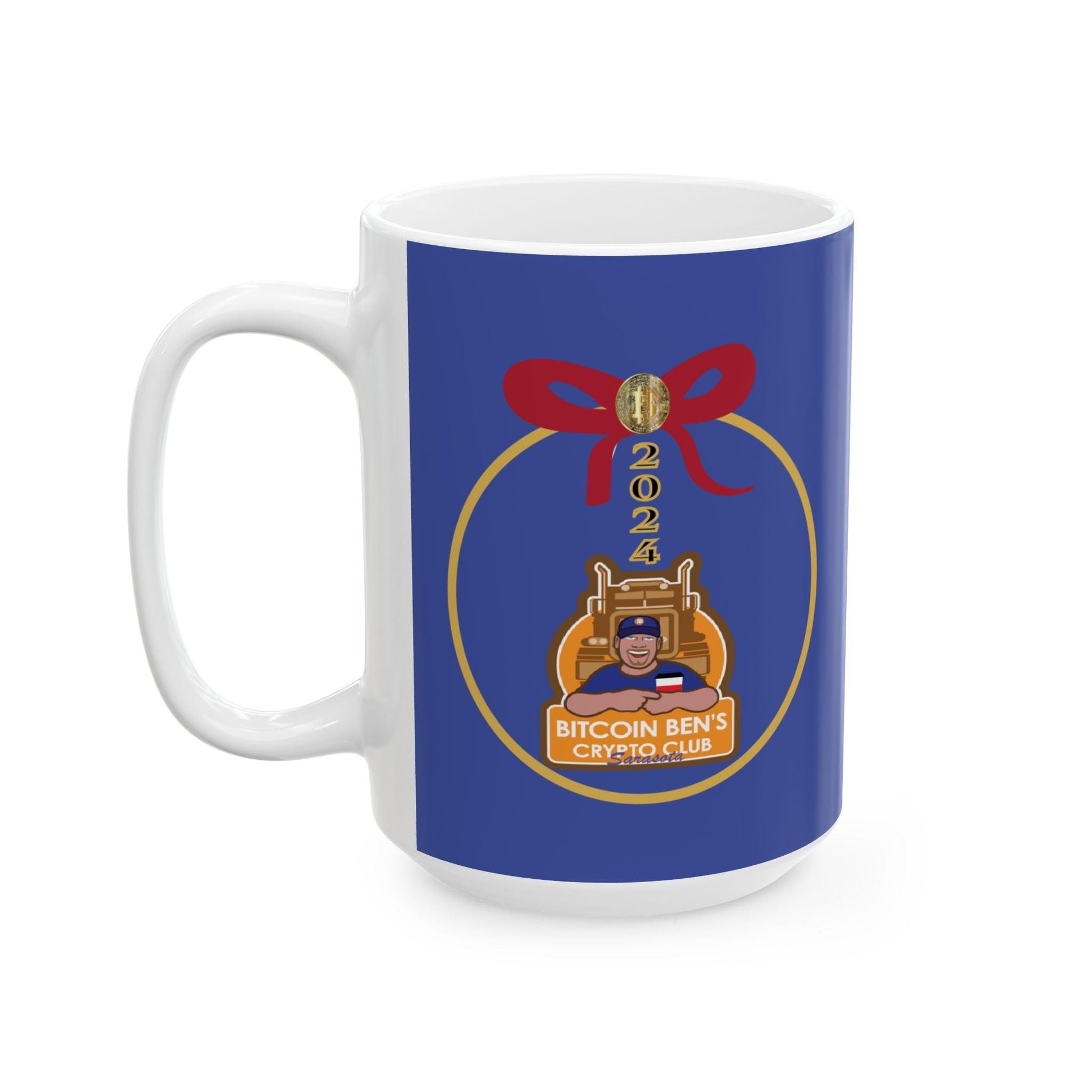 BBCC Sarasota Christmas Ceramic Mug, (11oz, 15oz) - Miniaday Designs, LLC.