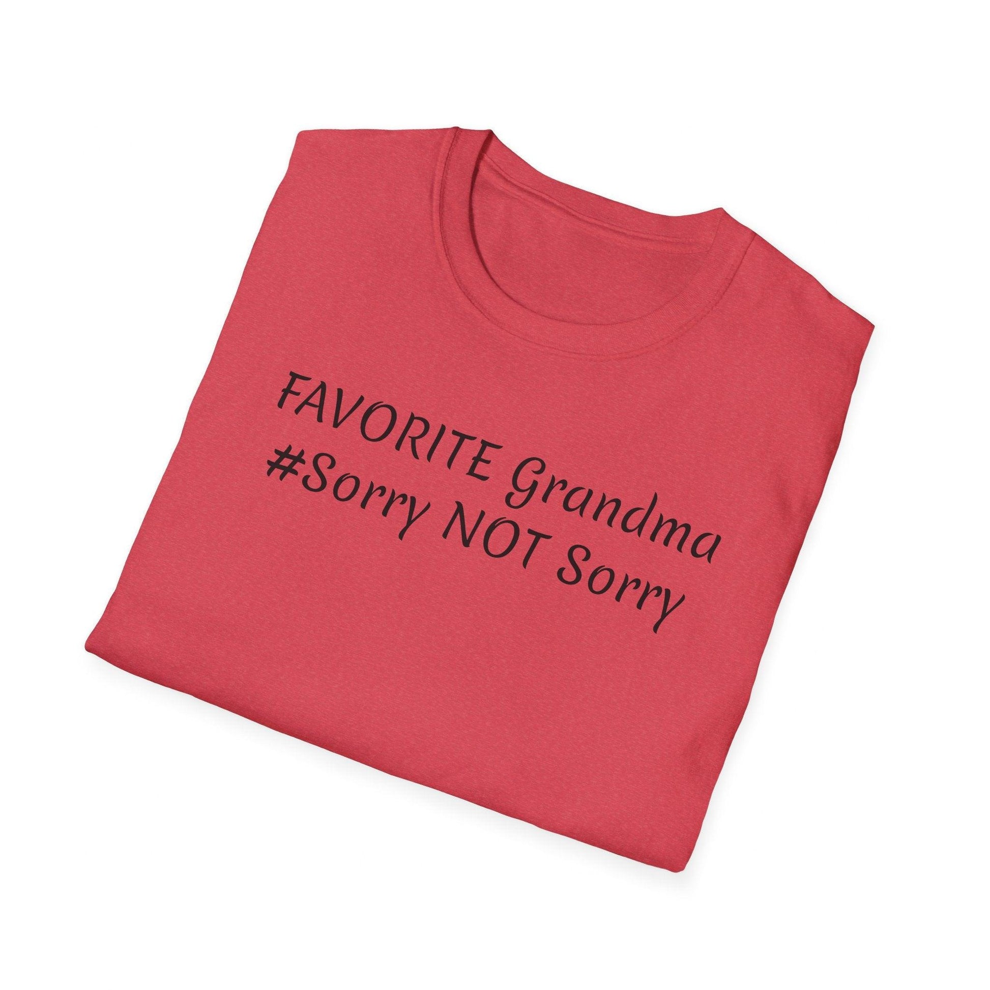 FAVORITE GRANDMA Unisex Softstyle T-Shirt - Miniaday Designs, LLC.
