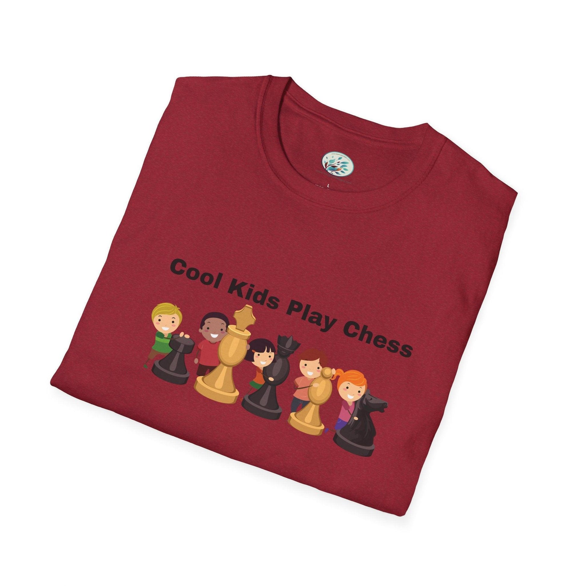 Cool Kids Play Chess Unisex Softstyle T-Shirt Men's Size - Miniaday Designs, LLC.
