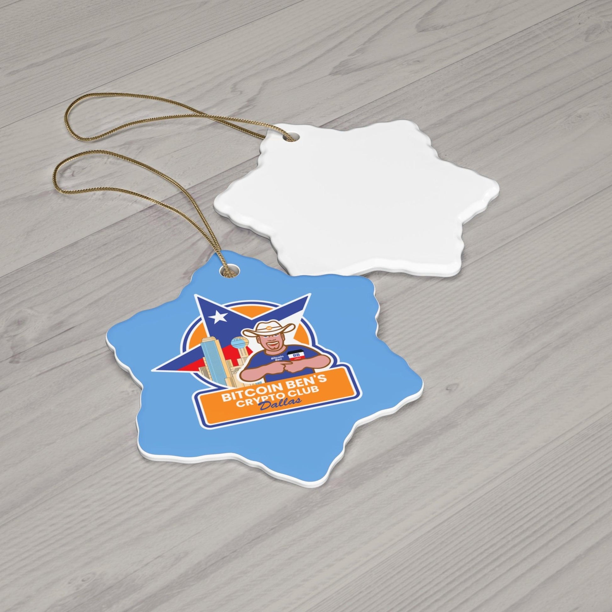 BBCC Dallas Ceramic Ornament (1 Ornament) - Miniaday Designs, LLC.