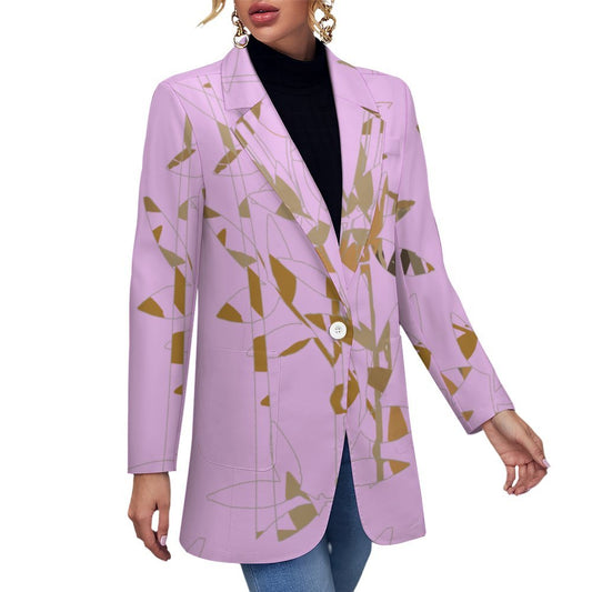 Miniaday Designs Bamboo Collection Women's Blazer Pink