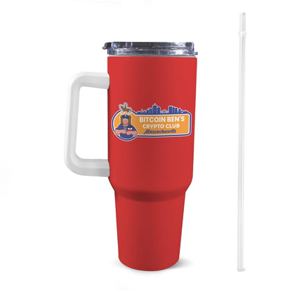 Bitcoin Ben Massachusetts Crypto Club 40 Oz Tumbler - Miniaday Designs, LLC.