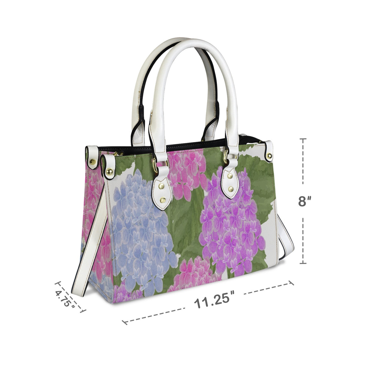 Hydrangea Garden Designer Handbag | Original Watercolor Art