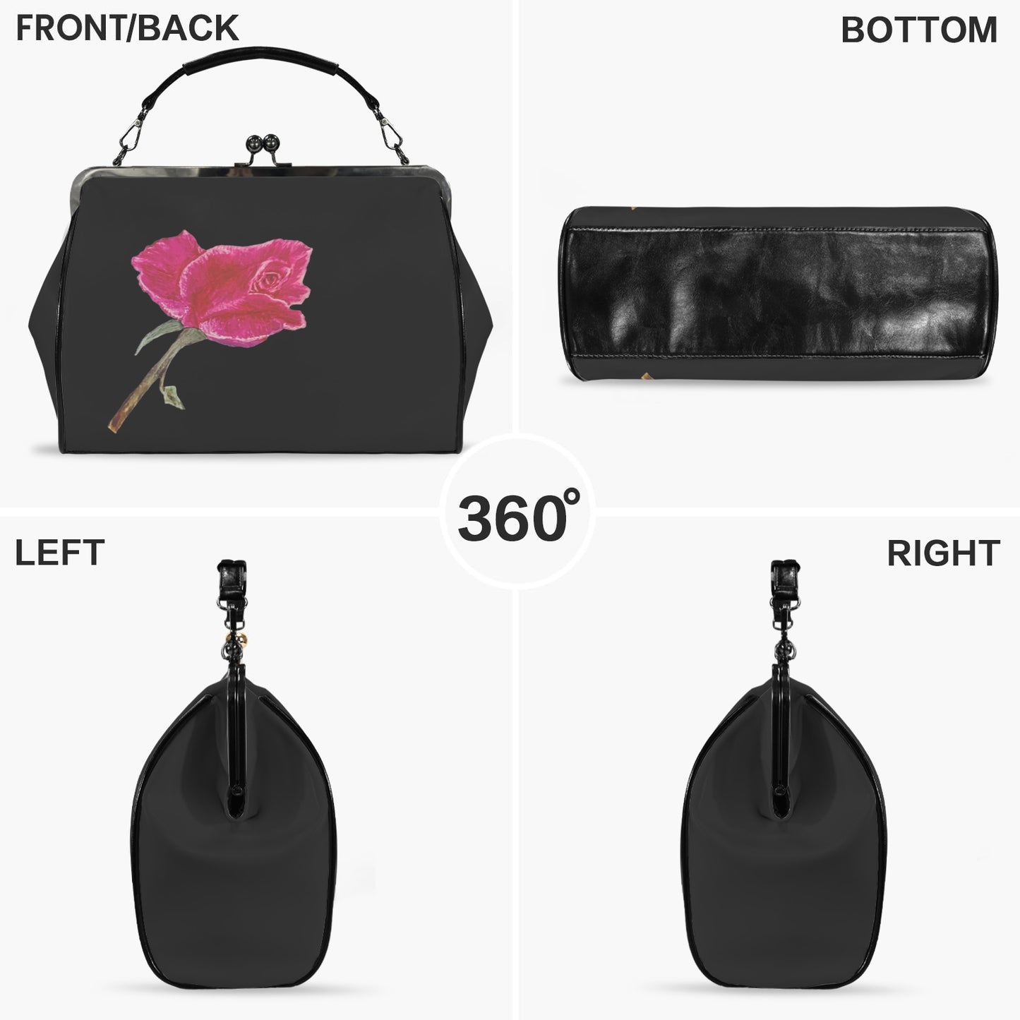 La Collection Fleur | Watercolor Kisslock Handbag