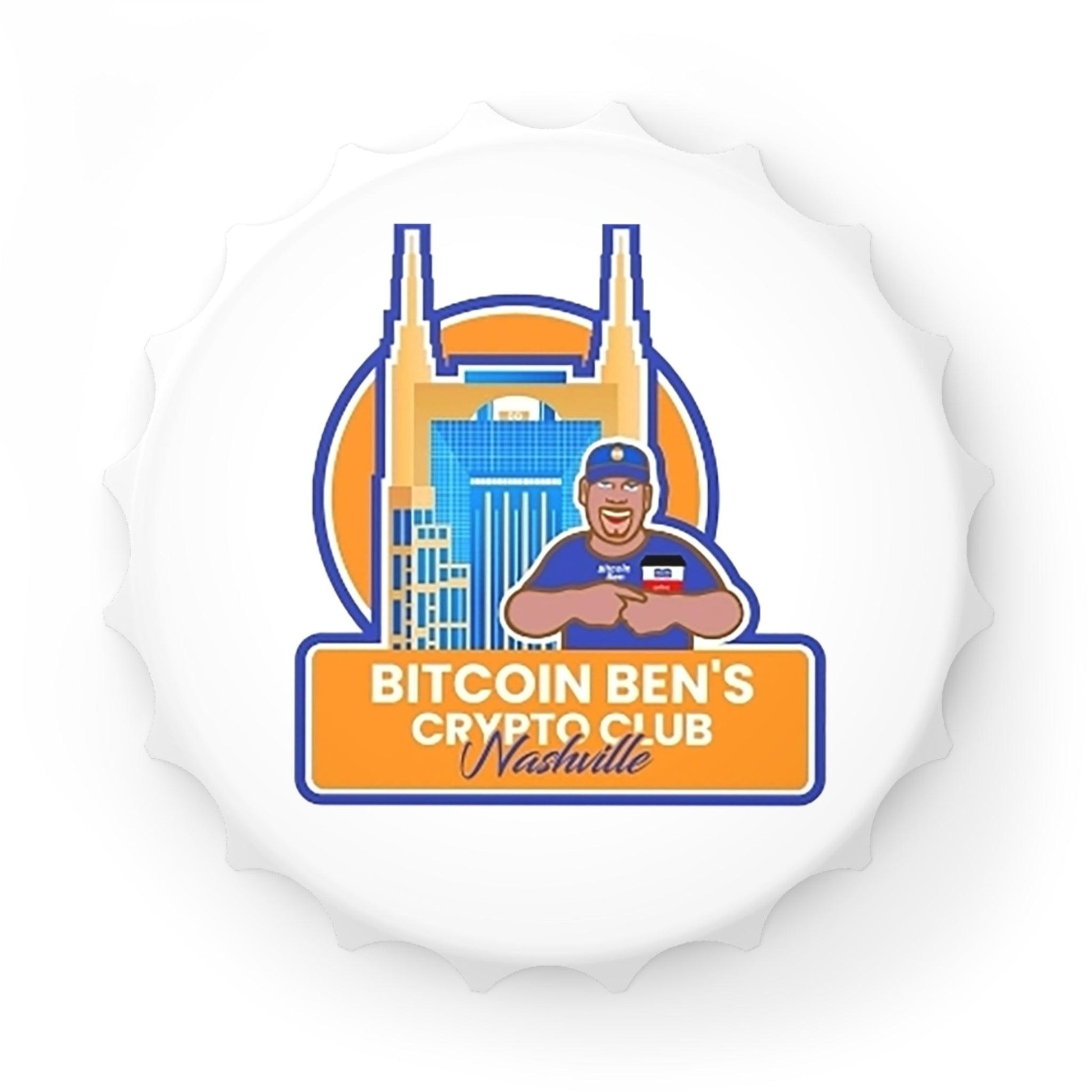 Bitcoin Ben Nashville Bottle Opener - Miniaday Designs, LLC.