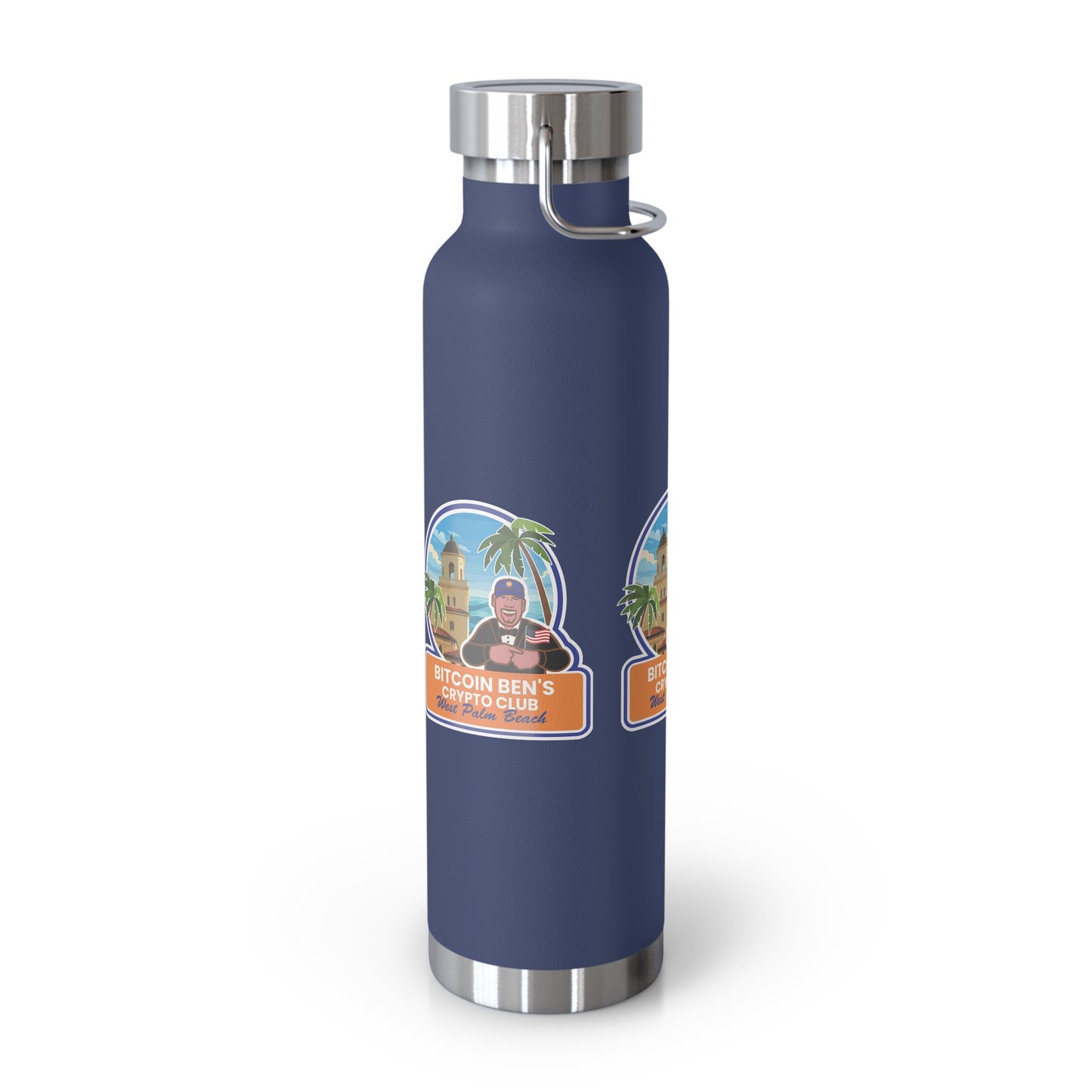 BBCC West Palm Beach Club Copper Vacuum Insulated Bottle, 22oz