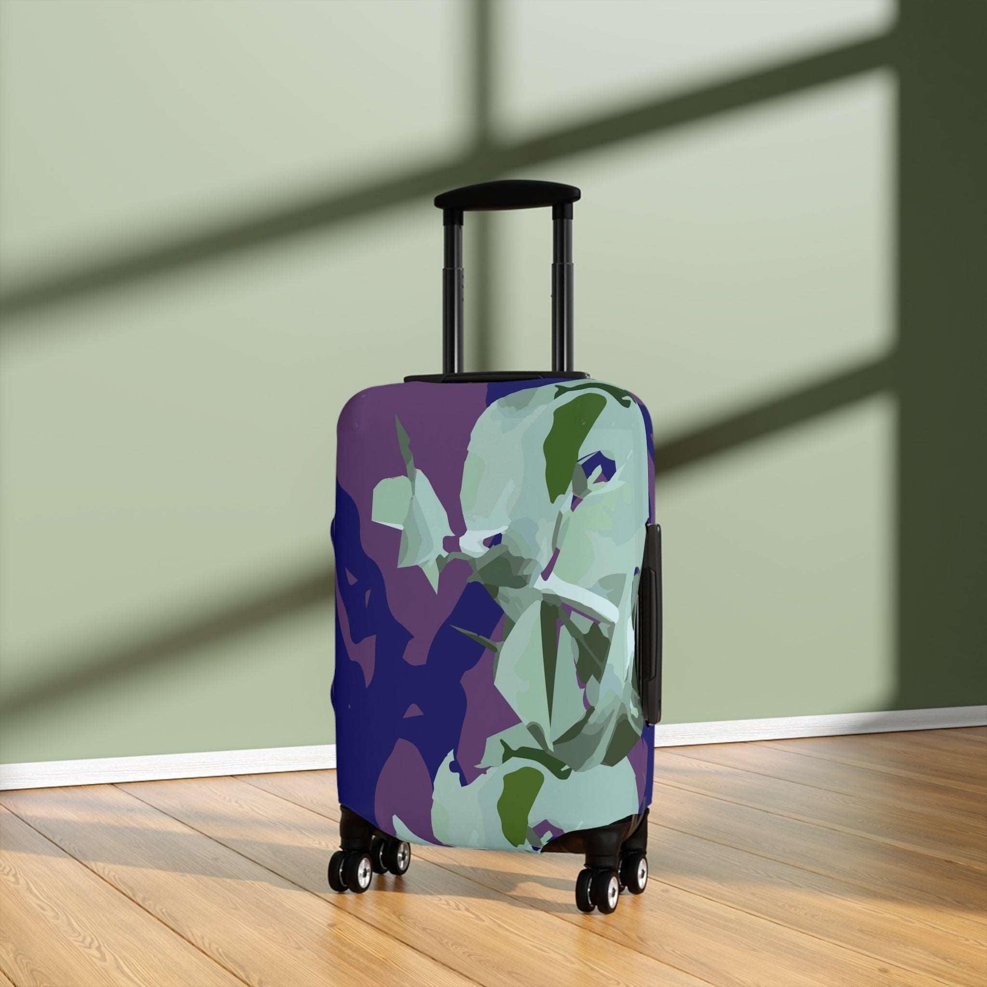Floral Abstraction Harmony Collection by Miniaday Designs, LLC. Luggage Cover - Miniaday Designs, LLC.