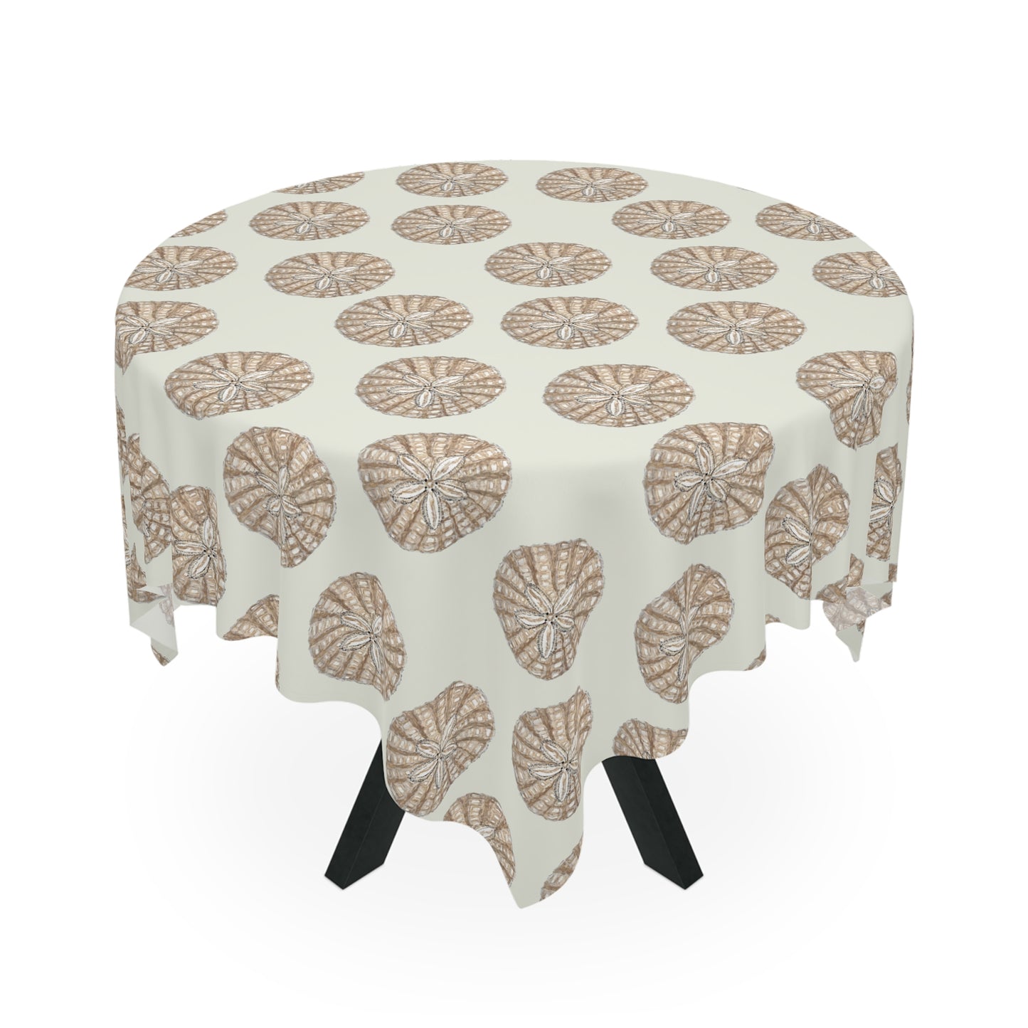 Hand Painted Watercolor Sand Dollars Tablecloth