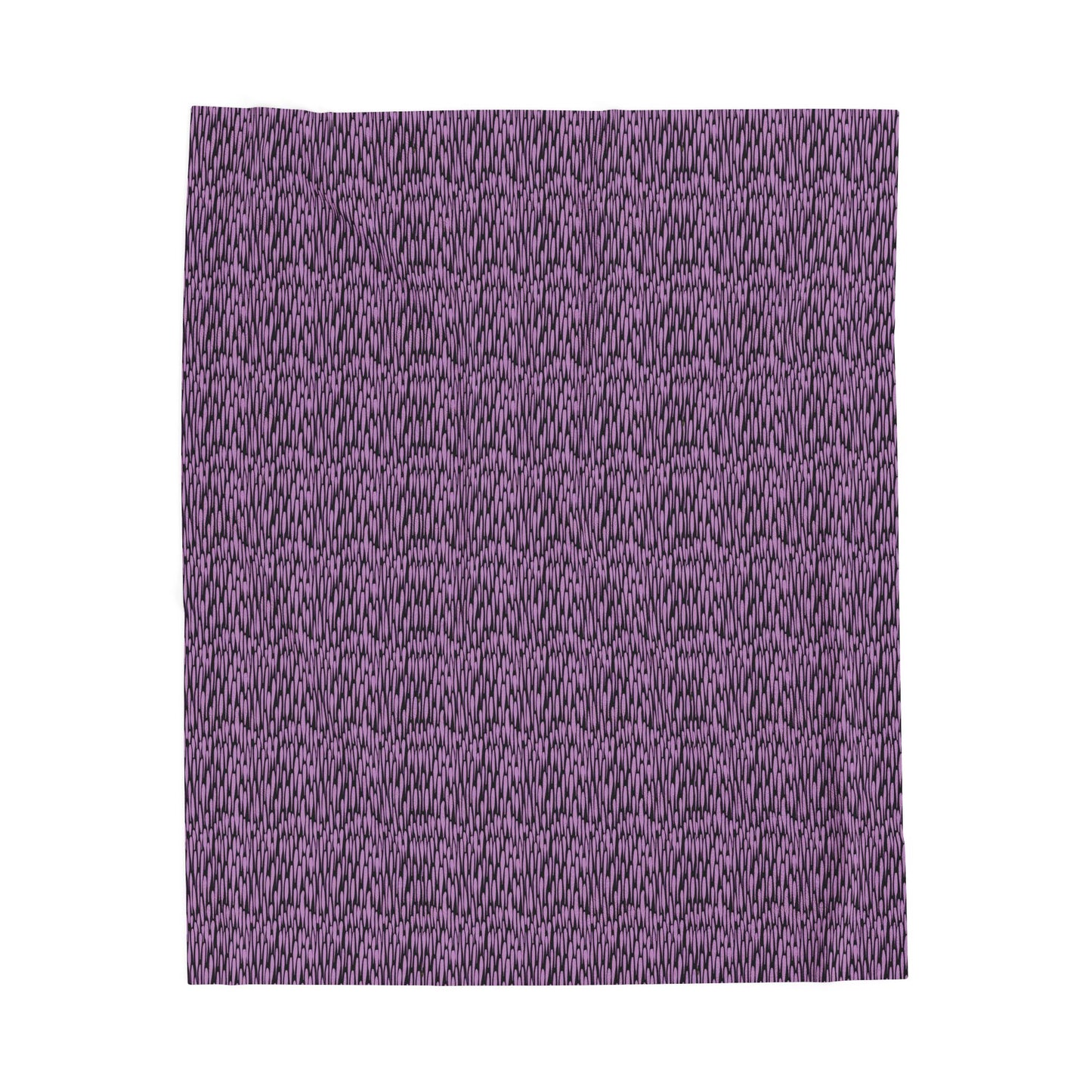 Purple and Black Honeycomb Velveteen Plush Blanket