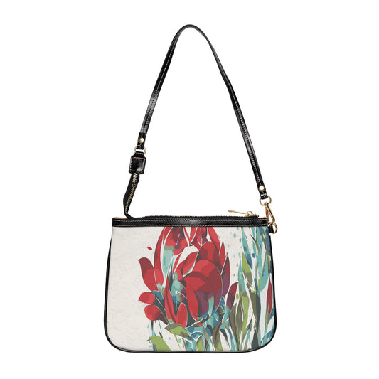 Miniaday Designs, LLC. Small Shoulder Bag Maroon Bloom Elegance Collection - Miniaday Designs, LLC.