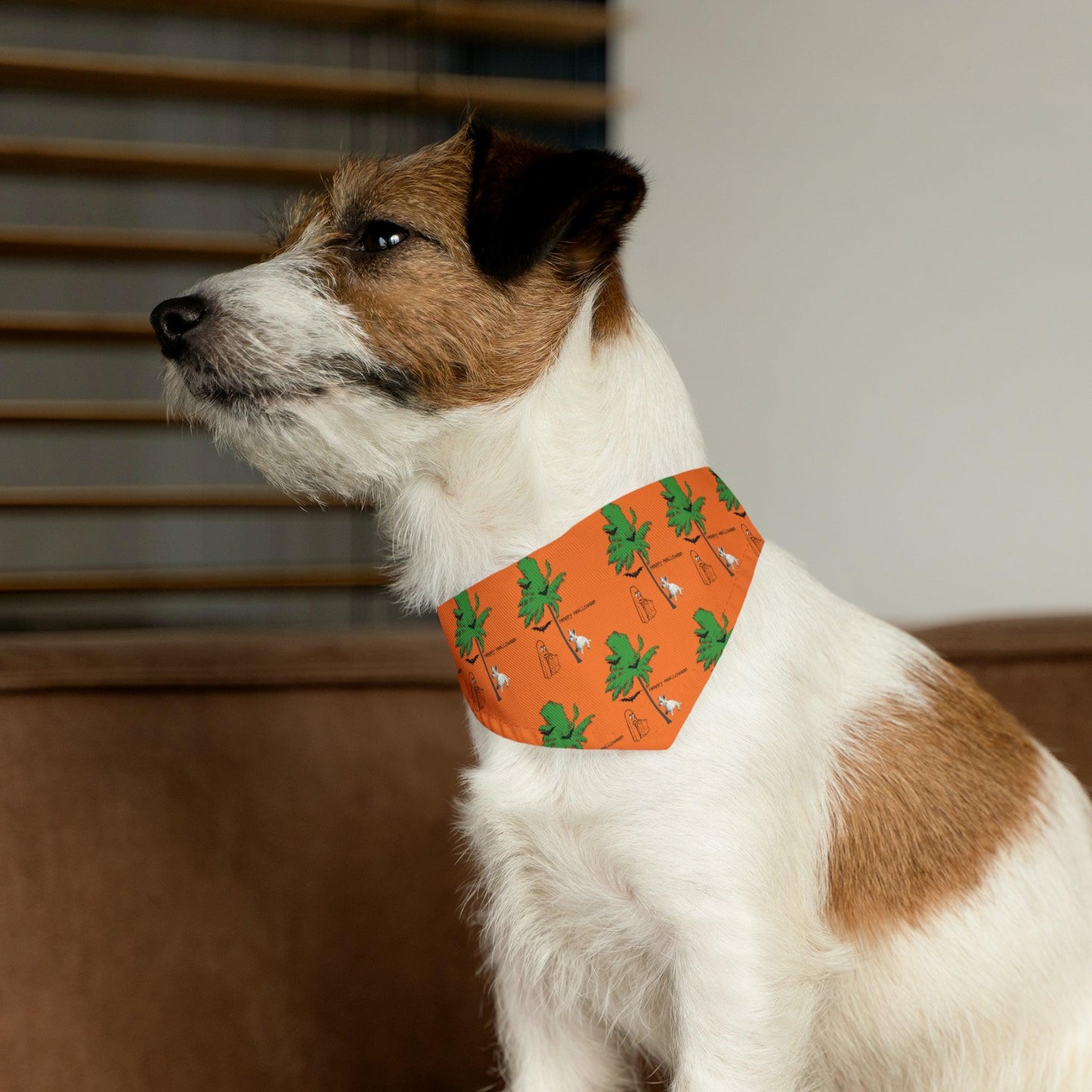 Miniaday Designs Westie Orange Pet Bandana Collar - Miniaday Designs, LLC.