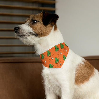 Miniaday Designs Westie Orange Pet Bandana Collar - Miniaday Designs, LLC.