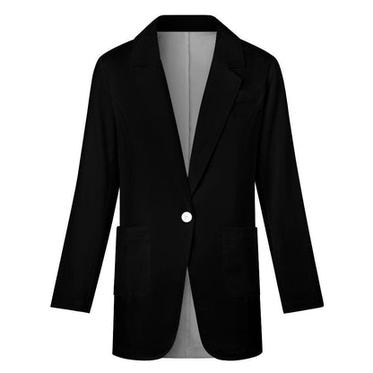 Miniaday Designs Women's Solid Blazer Black - Miniaday Designs, LLC.
