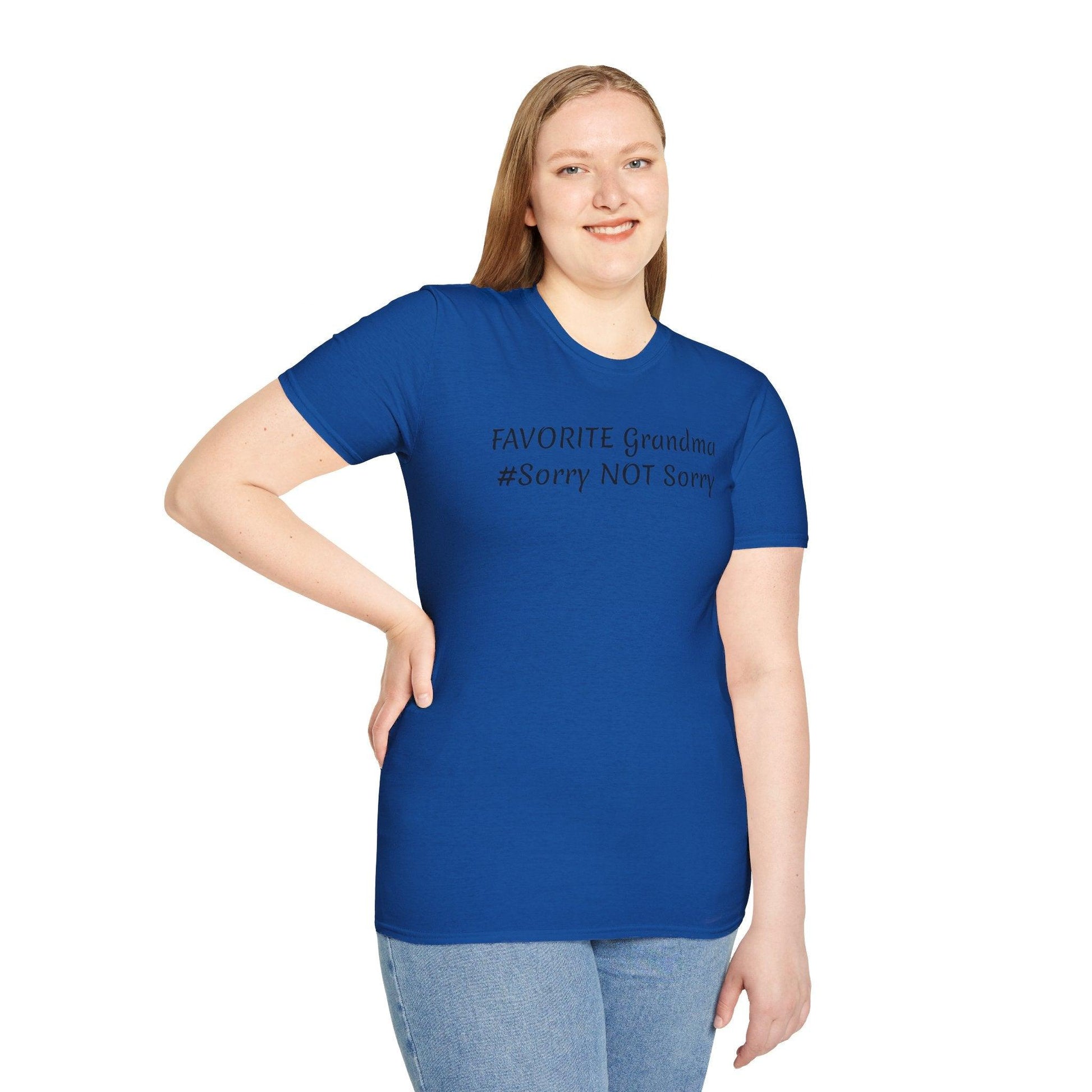 FAVORITE GRANDMA Unisex Softstyle T-Shirt - Miniaday Designs, LLC.
