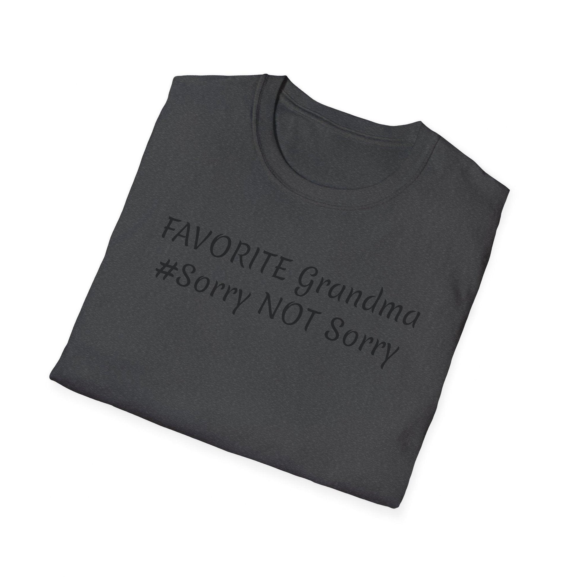FAVORITE GRANDMA Unisex Softstyle T-Shirt - Miniaday Designs, LLC.