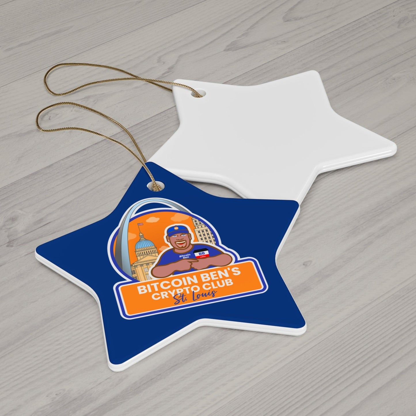 BBC St Louis Ceramic Ornament, 4 Shapes (1 Ornament) - Miniaday Designs, LLC.