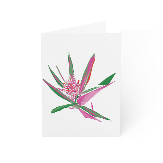 Miniaday Designs Greeting Cards Abstract Pink Pineapple Blooms - Miniaday Designs, LLC.