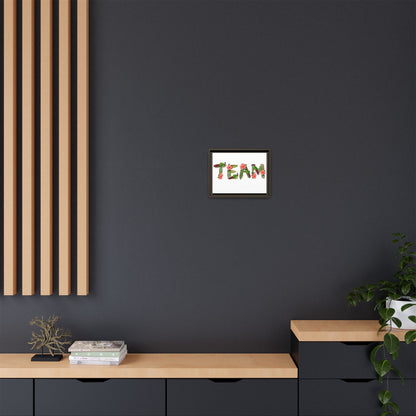 TEAM Toucan Alphabet Matte Canvas, Framed (Multi-color)