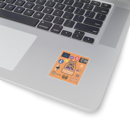 Bitcoin Ben and Cryptos Kiss-Cut Stickers - Miniaday Designs, LLC.