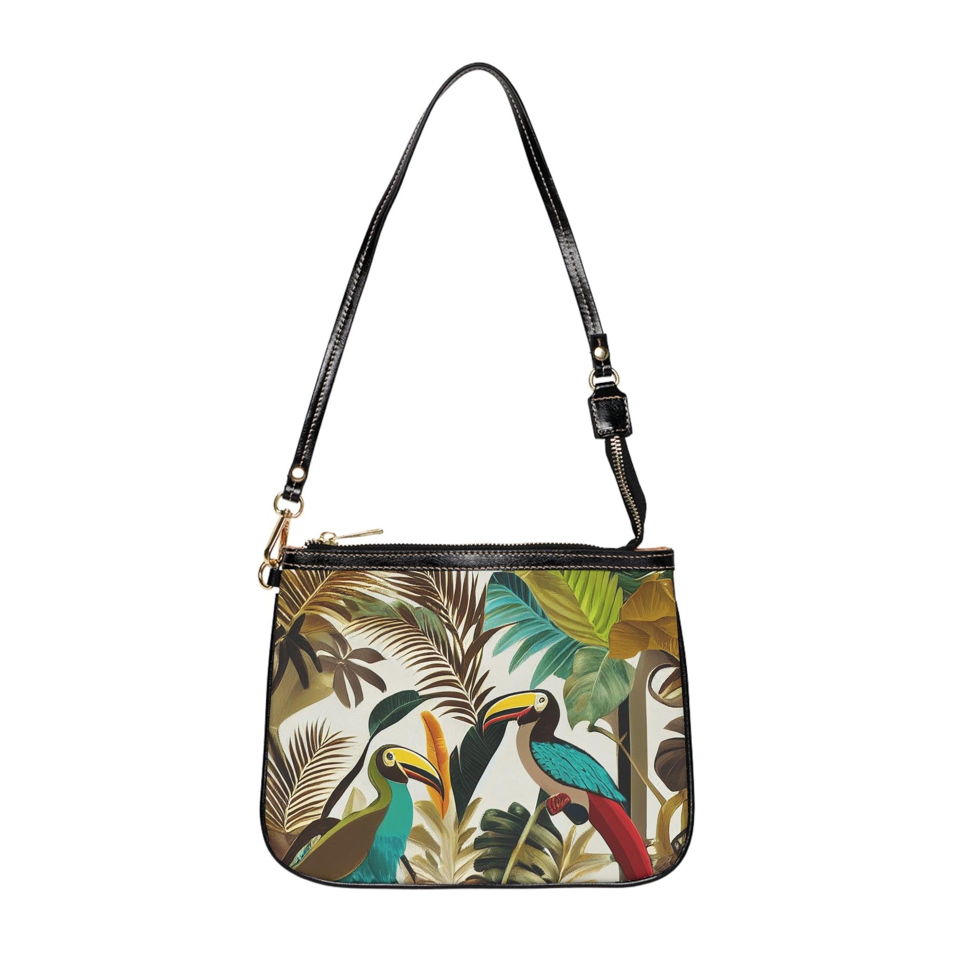 Miniaday Designs Small Shoulder Bag Tropical Toucan Multicolor - Miniaday Designs, LLC.