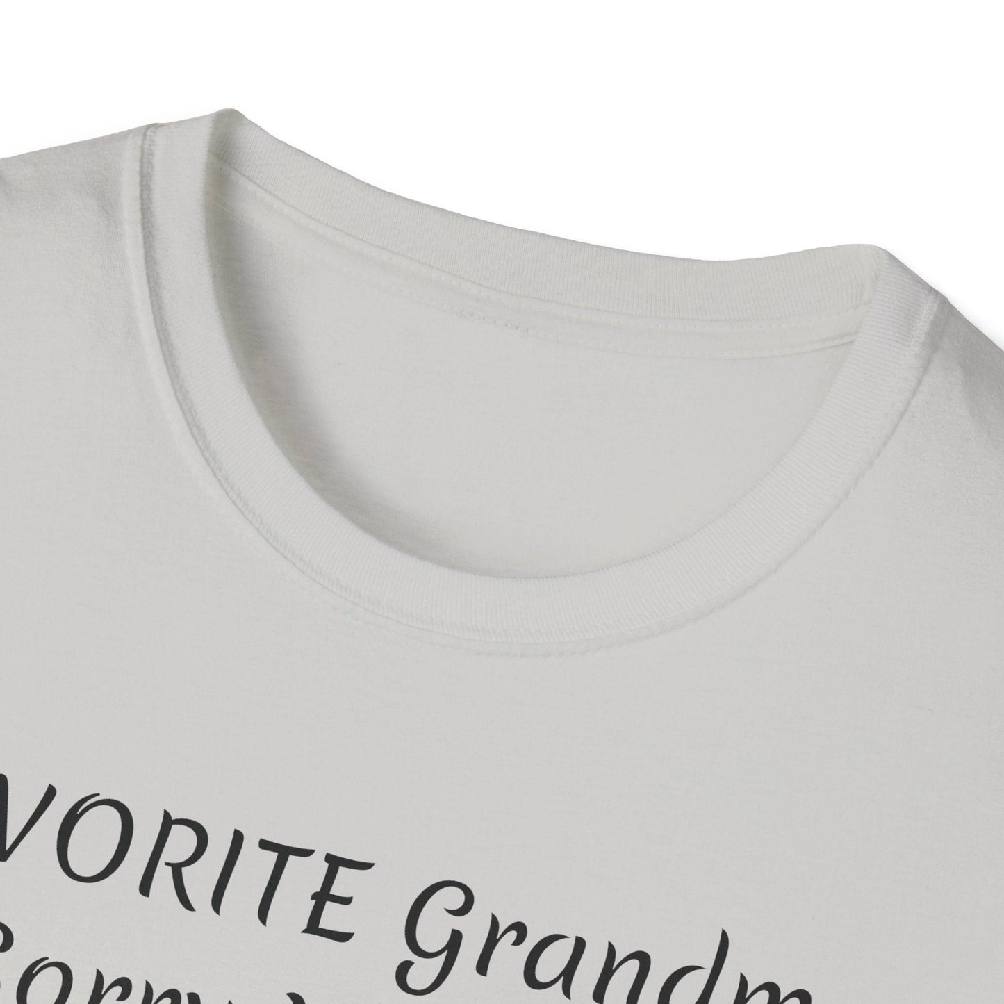 FAVORITE GRANDMA Unisex Softstyle T-Shirt - Miniaday Designs, LLC.