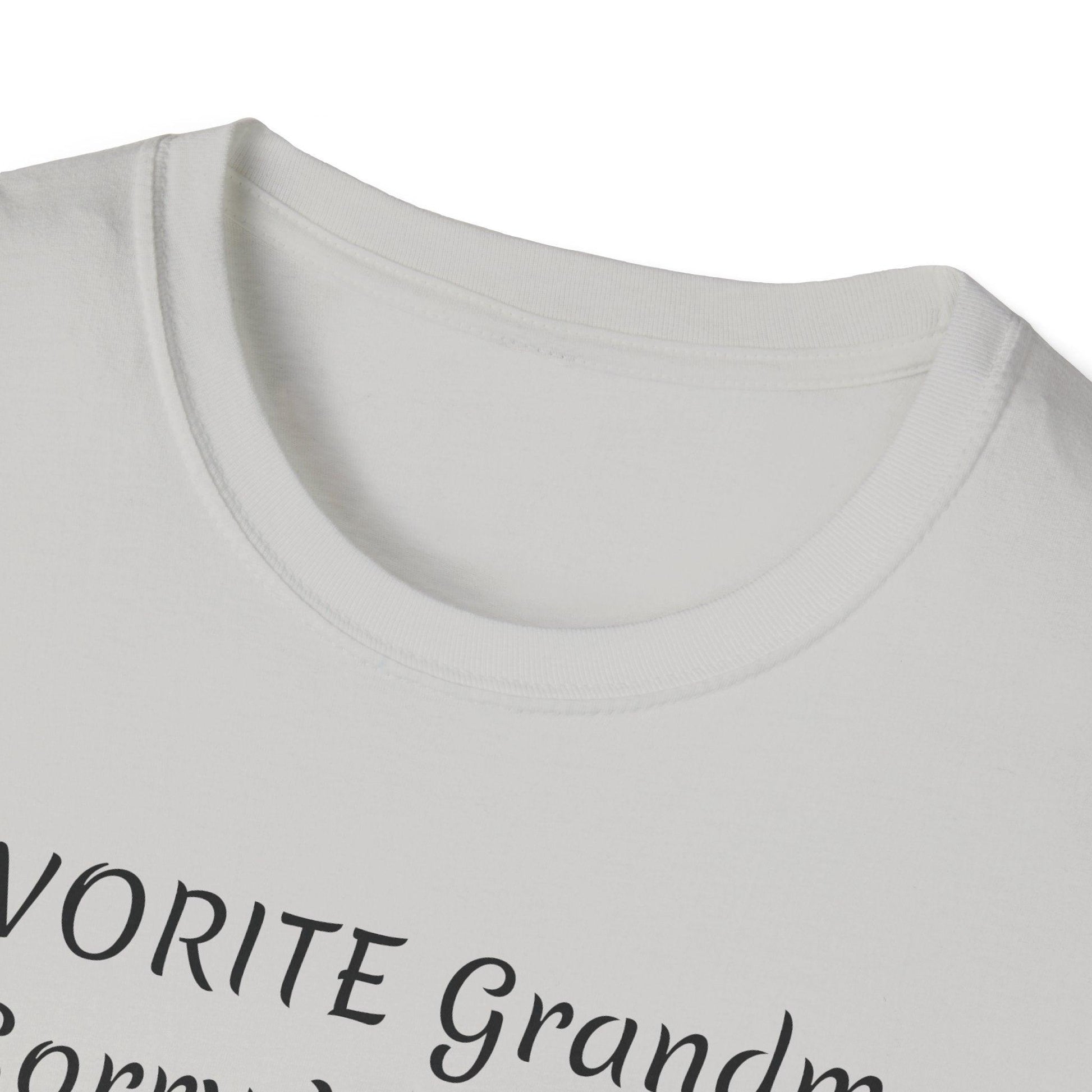 FAVORITE GRANDMA Unisex Softstyle T-Shirt - Miniaday Designs, LLC.