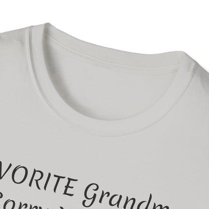 FAVORITE GRANDMA Unisex Softstyle T-Shirt - Miniaday Designs, LLC.