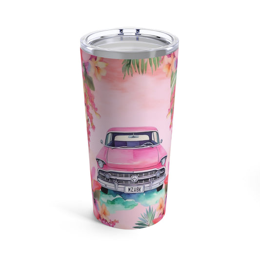 Pink Paradise Roadtrip Collection by Miniaday Designs, LLC. Tumbler 20oz - Miniaday Designs, LLC.