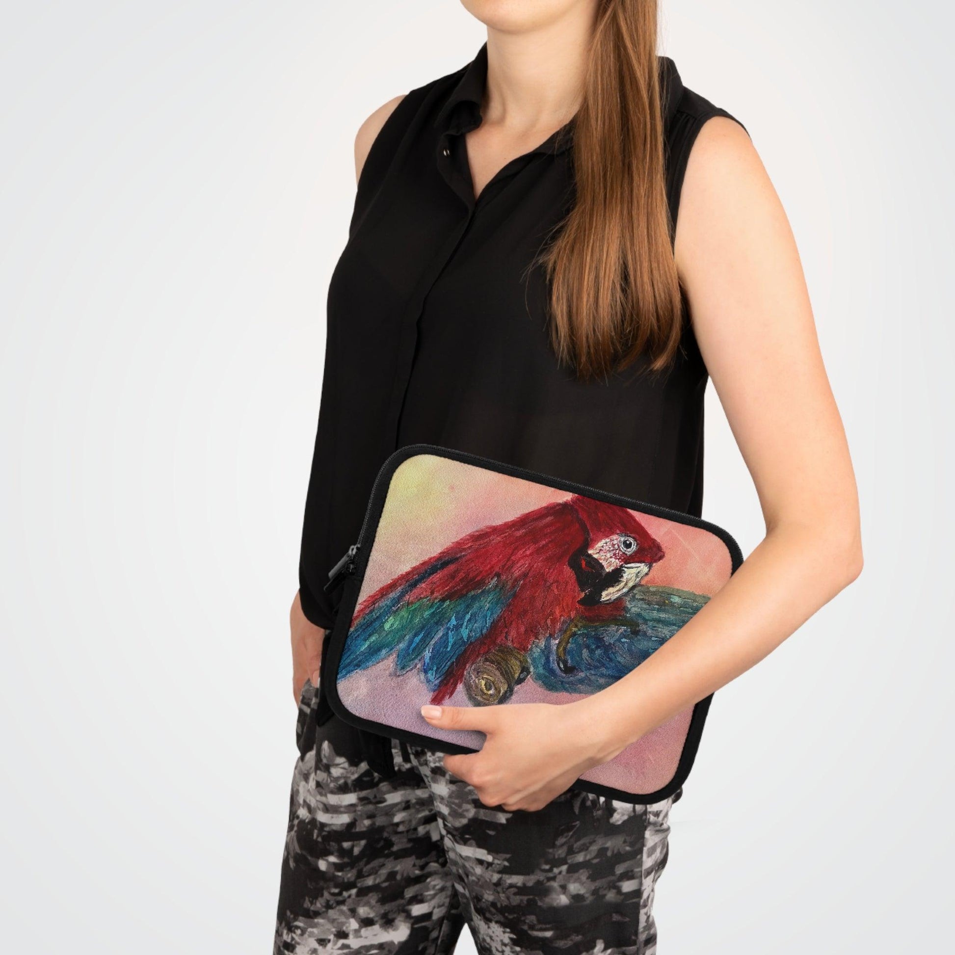 Miniaday Designs Parrot Laptop Sleeve Unisex Multicolor - Miniaday Designs, LLC.