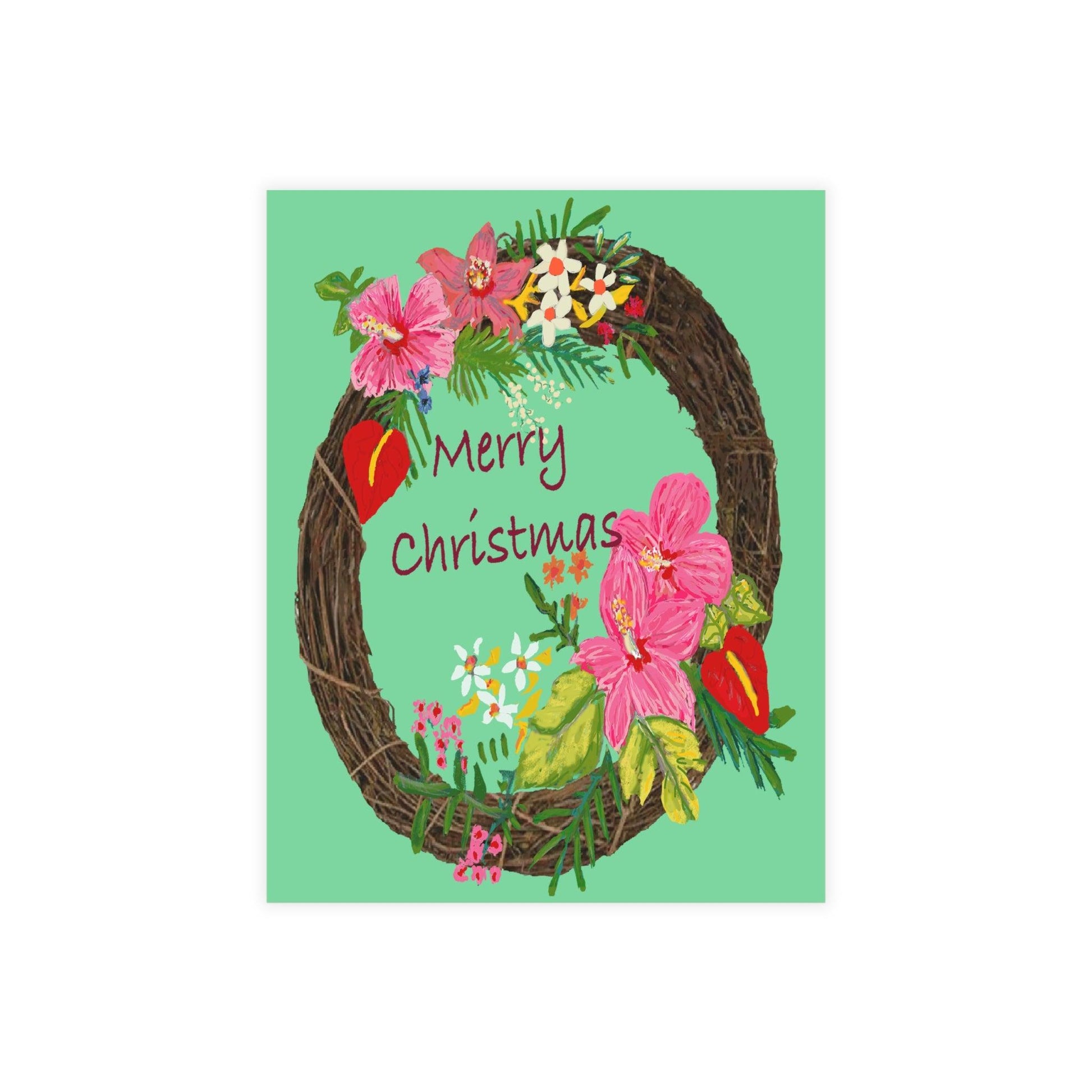 Miniaday Designs Tropical Christmas Postcard Bundles (envelopes included) - Miniaday Designs, LLC.