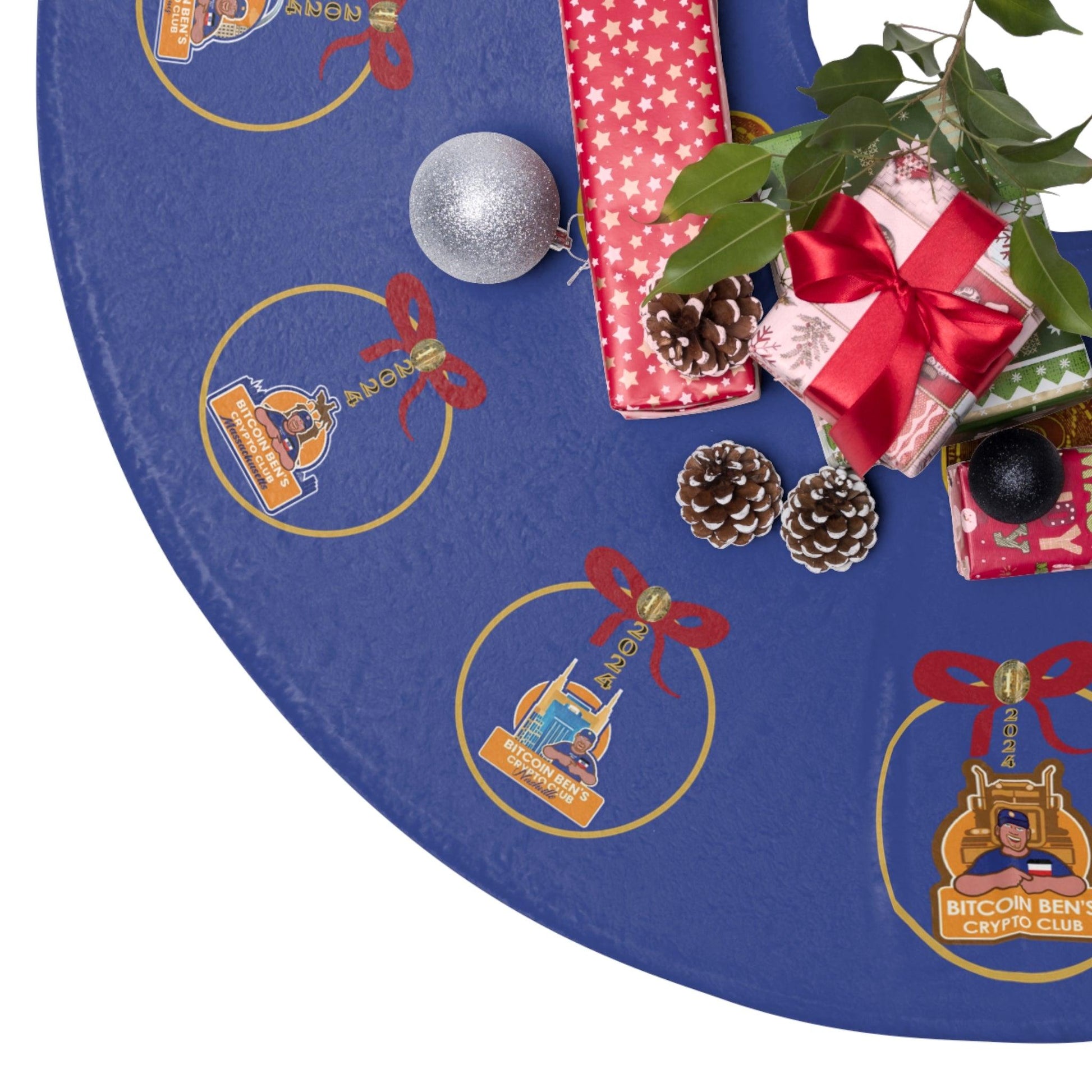 BBCC 2024 Club Ornaments Christmas Tree Skirts - Miniaday Designs, LLC.