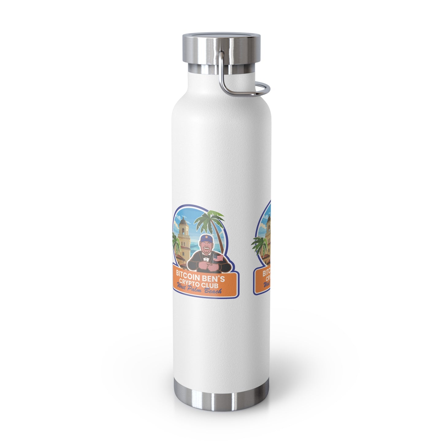 BBCC West Palm Beach Club Copper Vacuum Insulated Bottle, 22oz