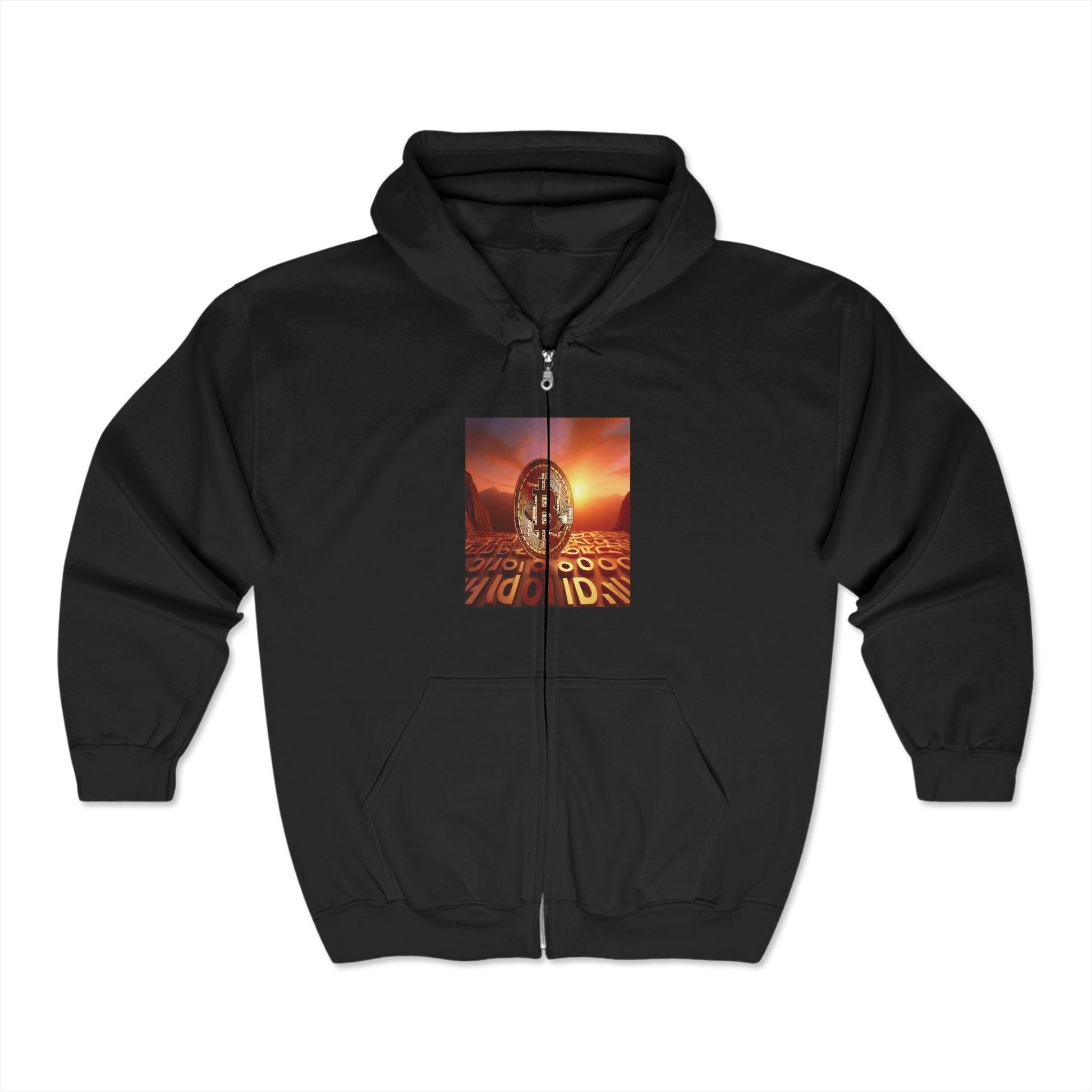 HODL Unisex Heavy Blend™ Full Zip Hooded Sweatshirt - Miniaday Designs, LLC.