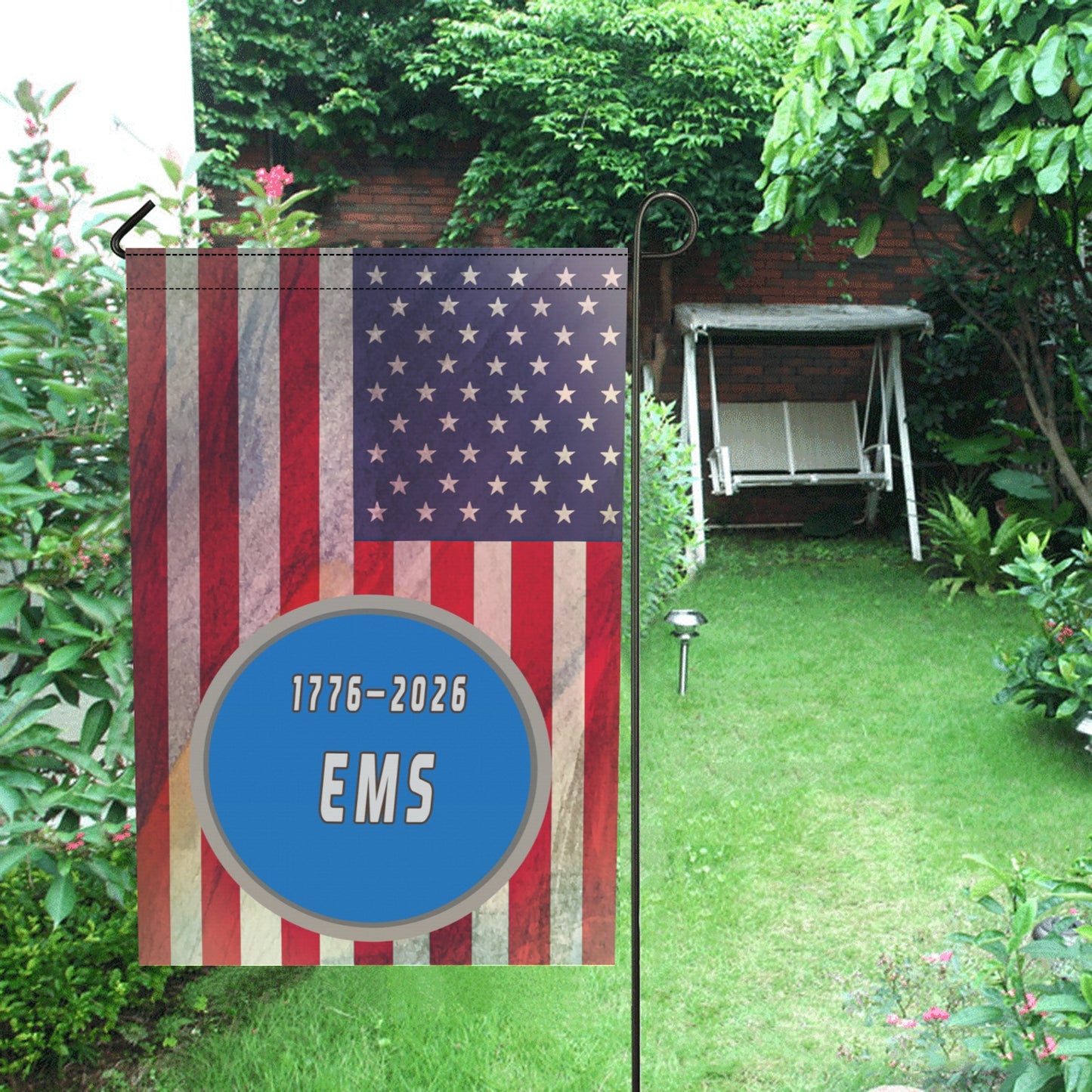America 250 Garden Flag | Honoring Those Who Serve & Protect