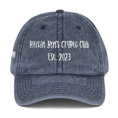 5.36" x 2" Length and Height of Font Bitcoin Ben's Crypto Club EST Haystack  Font VINTAGE (Embroidery)