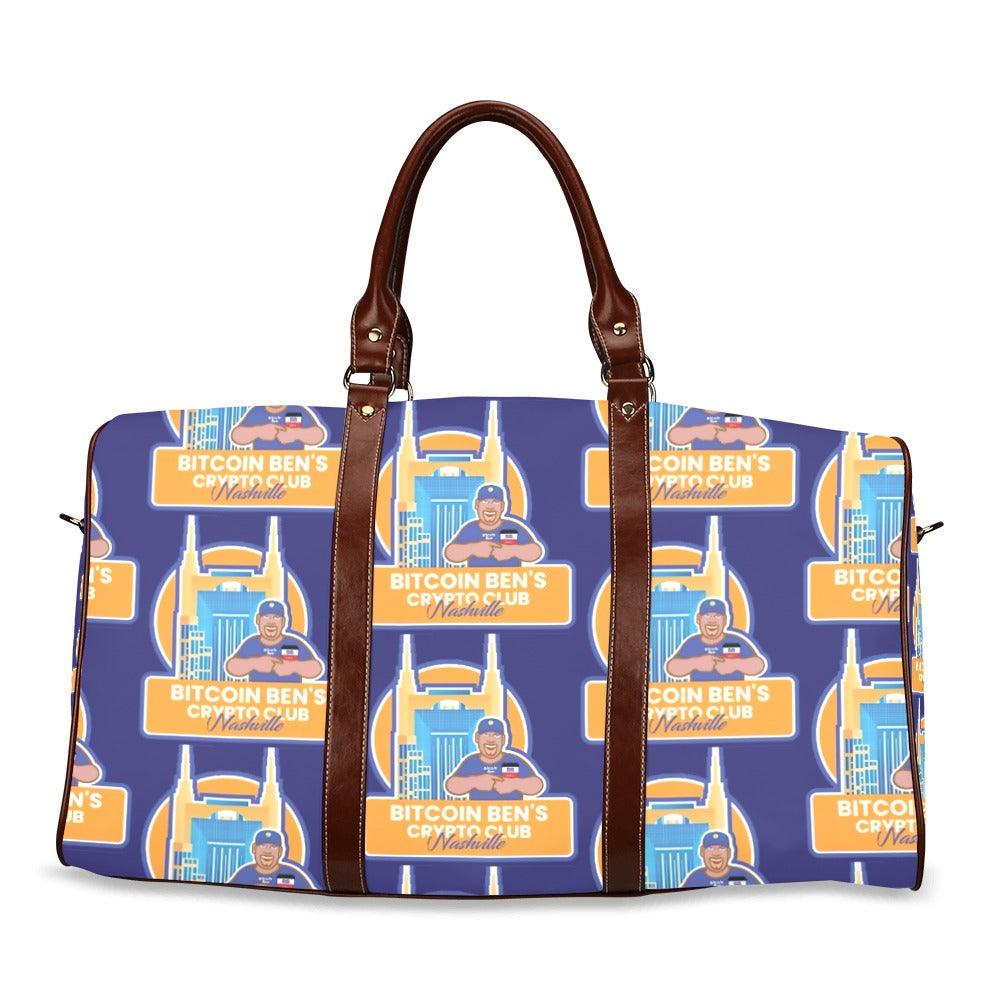 Miniaday Designs Waterproof Travel Bag Bitcoin Ben Nashville Club Waterproof Travel Bag/Large (Model 1639) - Miniaday Designs, LLC.