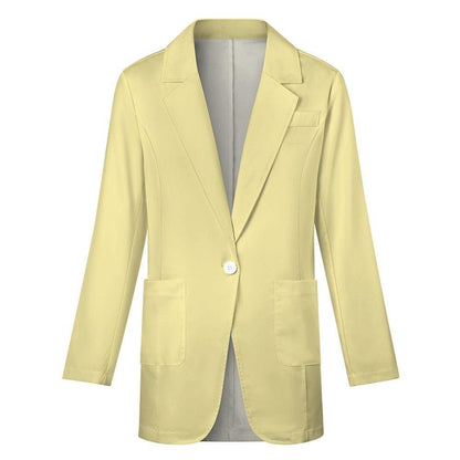 Miniaday Designs Solid Blazer Yellow - Miniaday Designs, LLC.