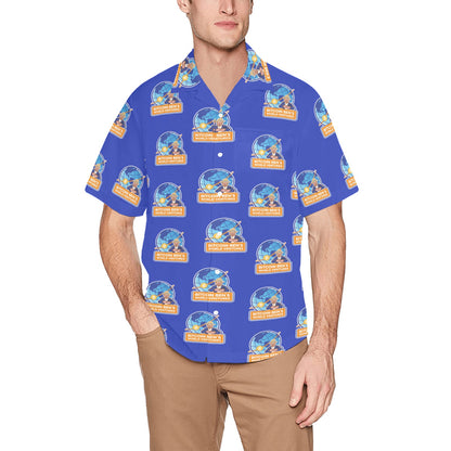 Bitcoin Ben.io LARGE Vertical Logo Hawaiian Shirt