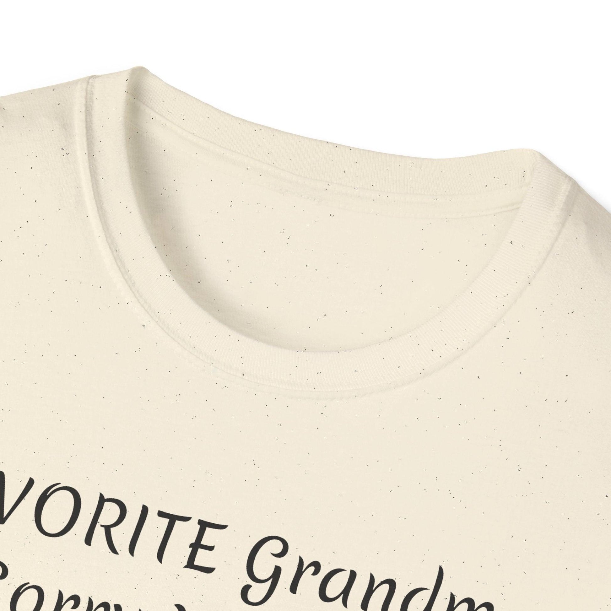 FAVORITE GRANDMA Unisex Softstyle T-Shirt - Miniaday Designs, LLC.