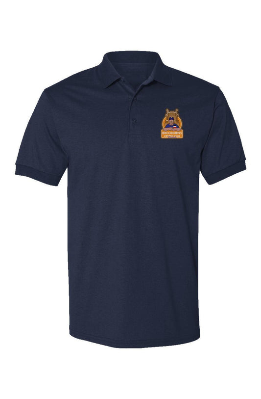 Bitcoin Ben Sarasota Club Dryblend Jersey Polo - Miniaday Designs, LLC.
